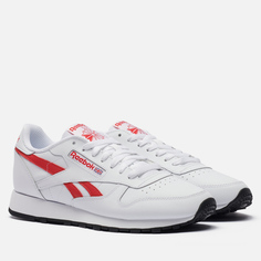 Мужские кроссовки Reebok Classic Leather, цвет белый, размер 44.5 EU