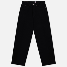 Мужские джинсы Edwin Wide Kaihara Right Hand Black Denim 13 Oz, цвет чёрный, размер 34/32