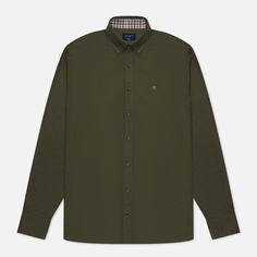 Мужская рубашка Hackett Flannel Multi Trim, цвет зелёный, размер L