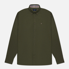 Мужская рубашка Hackett Flannel Multi Trim, цвет зелёный, размер L