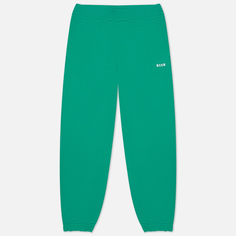 Мужские брюки MSGM Micrologo Print Seasonal, цвет зелёный, размер S