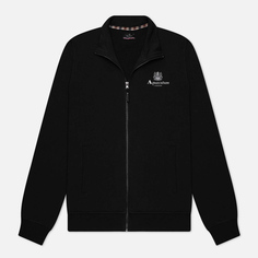 Мужская толстовка Aquascutum Active Small Logo Full Zip Mock Neck Fleece, цвет чёрный, размер L