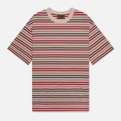 Мужская футболка Uniform Bridge Vintage Stripe, цвет бежевый, размер M