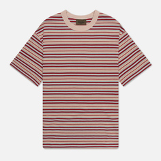 Мужская футболка Uniform Bridge Vintage Stripe, цвет бежевый, размер M