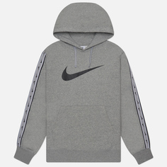 Мужская толстовка Nike Repeat Fleece Hoodie, цвет серый, размер M