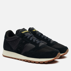 Мужские кроссовки Saucony Jazz Original Vintage Suede Logo, цвет чёрный, размер 46.5 EU