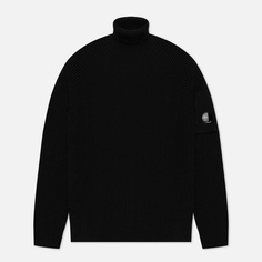 Мужской свитер C.P. Company Full Rib Roll Neck, цвет чёрный, размер 52