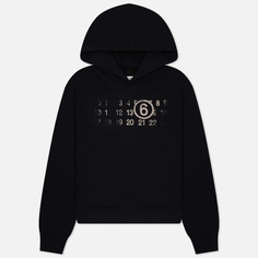 Мужская толстовка Maison Margiela MM6 Numerical Logo Print Hoodie, цвет чёрный, размер M