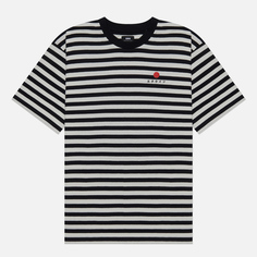 Мужская футболка Edwin Basic Stripe, цвет чёрный, размер M