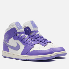 Кроссовки Jordan Wmns Air Jordan 1 Mid, цвет фиолетовый, размер 41 EU