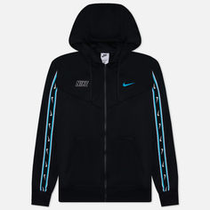Мужская толстовка Nike Repeat Full-Zip Hoodie, цвет чёрный, размер XXL