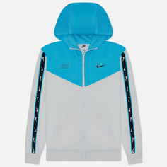 Мужская толстовка Nike Repeat Full-Zip Hoodie, цвет белый, размер L