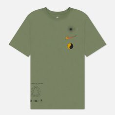Мужская футболка Nike Graphic Printed 1 Lift Others, цвет зелёный, размер XS