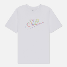 Мужская футболка Nike Futura Logo Printed, цвет белый, размер XS