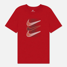 Мужская футболка Nike 12MO Swoosh, цвет красный, размер M