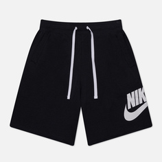 Мужские шорты Nike Club Alumni French Terry, цвет чёрный, размер L