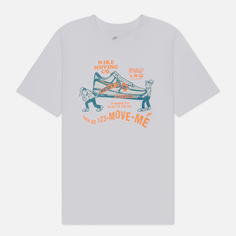 Мужская футболка Nike Graphic Printed 3 Moving Company, цвет белый, размер L