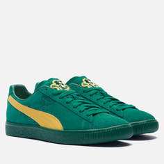 Кроссовки Puma Clyde Super, цвет зелёный, размер 42 EU