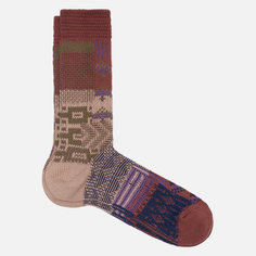Носки Anonymous Ism Multi Links Jacquard Crew, цвет коричневый, размер 41-44 EU