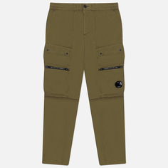 Мужские брюки C.P. Company Microreps Regular Utility, цвет оливковый, размер 50