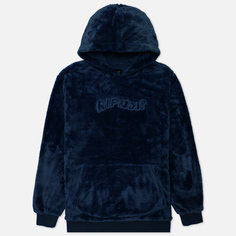 Мужская толстовка RIPNDIP Ripndip OG Sherpa Hoodie, цвет синий, размер L