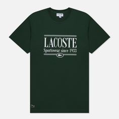 Мужская футболка Lacoste Sportswear Regular Fit, цвет зелёный, размер M