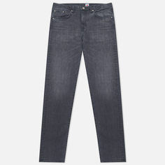 Мужские джинсы Edwin Slim Tapered Kaihara Black x Black Stretch Denim Green x White Selvage 12,5 Oz, цвет серый, размер 36/32