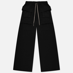 Мужские брюки Rick Owens DRKSHDW Luxor Creatch Cargo Drawstring, цвет чёрный, размер S