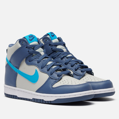 Кроссовки Nike Dunk High GS, цвет синий, размер 36.5 EU