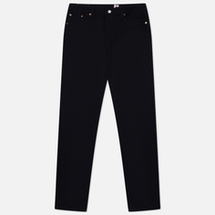 Мужские джинсы Edwin Slim Tapered Kaihara Black x Black Stretch Denim 12.5 Oz, цвет чёрный, размер 38/32