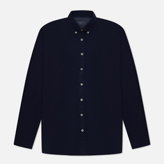 Мужская рубашка Hackett Garment Dyed Oxford Slim Fit Logo, цвет синий, размер XL