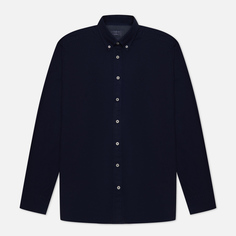Мужская рубашка Hackett Garment Dyed Oxford Slim Fit Logo, цвет синий, размер XL