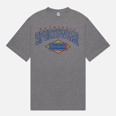 Мужская футболка Reebok Sporting Goods, цвет серый, размер S