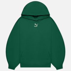 Женская толстовка Puma Classics Oversized Hoodie TR, цвет зелёный, размер S