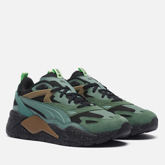 Мужские кроссовки Puma RS-X Efekt Speckle, цвет зелёный, размер 44 EU