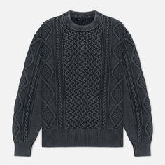 Мужской свитер EASTLOGUE Fade Cable Knit, цвет оливковый, размер L