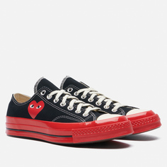 Кеды Converse x Comme des Garcons Play Chuck 70 Low, цвет чёрный, размер 37.5 EU