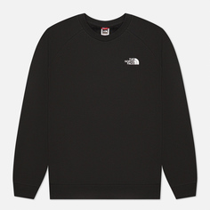 Мужская толстовка The North Face Raglan Redbox Crew, цвет чёрный, размер XXL