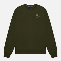 Мужская толстовка Aquascutum Active Small Logo Crew Neck Fleece, цвет зелёный, размер M