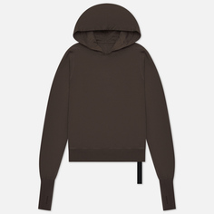 Женская толстовка Rick Owens DRKSHDW Luxor Gauntlet Granbury Hoodie, цвет коричневый, размер S