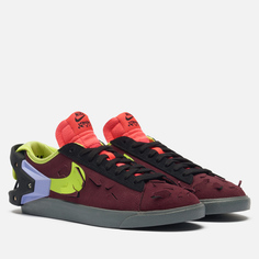 Мужские кроссовки Nike x Acronym Blazer Low, цвет бордовый, размер 42.5 EU