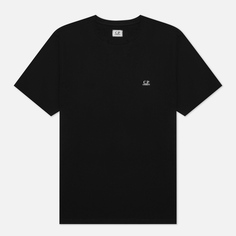 Мужская футболка C.P. Company 30/1 Jersey Goggle Print Logo, цвет чёрный, размер XL