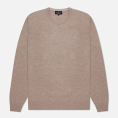 Мужской свитер Hackett Lambswool Crew, цвет коричневый, размер XL