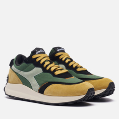 Мужские кроссовки Diadora Race Suede SW, цвет зелёный, размер 43 EU