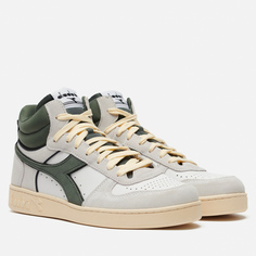 Мужские кроссовки Diadora Magic Basket Demi Cut Suede Leather, цвет белый, размер 42.5 EU