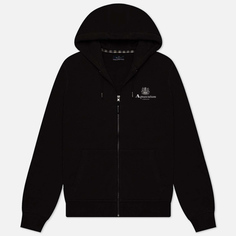 Мужская толстовка Aquascutum Active Small Logo Full Zip Hoodie, цвет чёрный, размер L