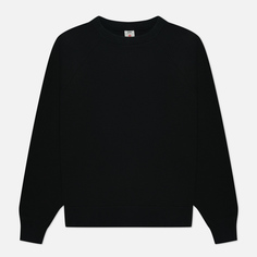Мужская толстовка Edwin Raglan-Sleeve Crew Neck, цвет чёрный, размер XL