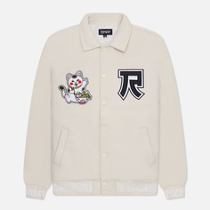 Мужская куртка ветровка RIPNDIP Lucky Nerm Varsity, цвет бежевый, размер M