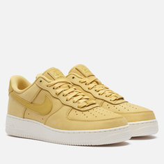 Кроссовки Nike Wmns Air Force 1 Low Premium MF, цвет золотой, размер 36.5 EU