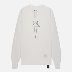 Мужской лонгслив Rick Owens DRKSHDW Luxor Level T Pentagram Logo, цвет белый, размер L